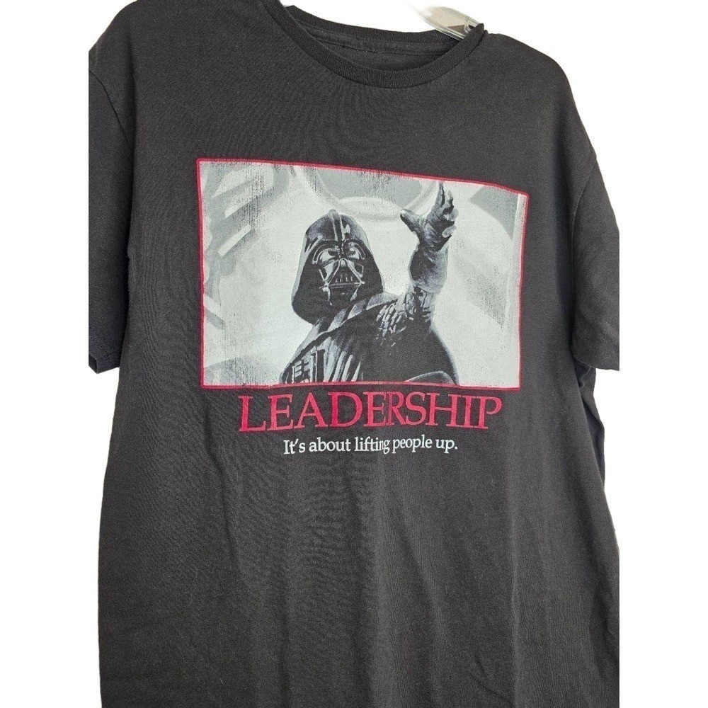 Star Wars Black Short Sleeves‎ Graphic Print Text Quote Casual Tee Shirt Large - Picture 5 of 10